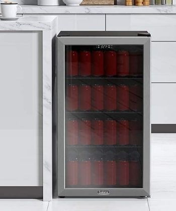 Galanz GLB36MS2F07 130 Cans Beverage Refrigerator