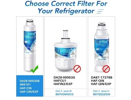 Choose the correct Water filter for your Samsung Refrigerator